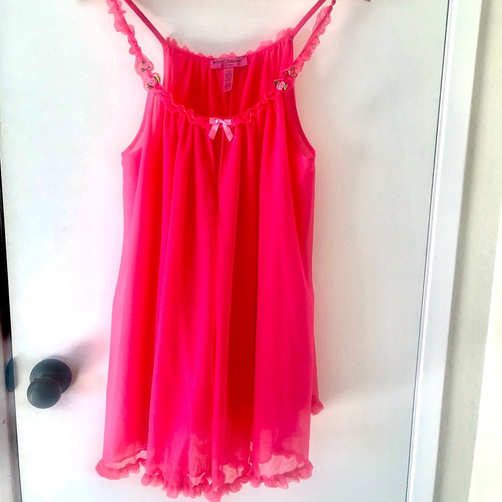 Betsey Johnson Intimates Hot Pink Lingerie